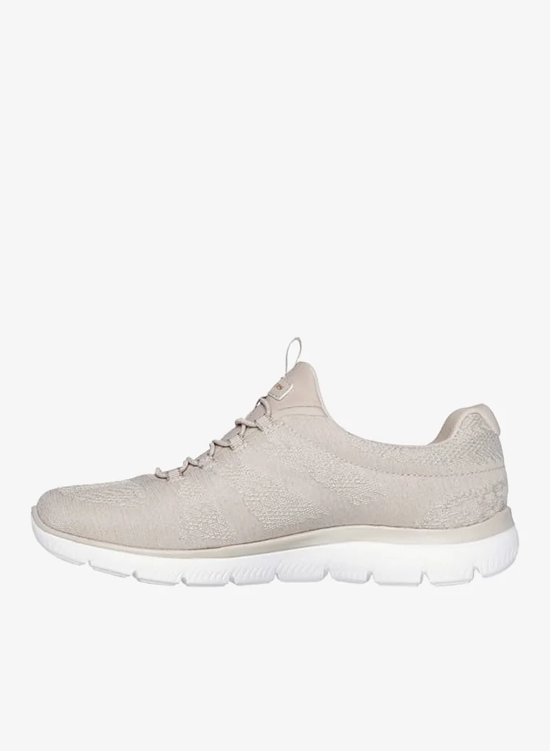 SKECHERS Women's Textured Sports Shoes with Lace-Up Closure - SUMMITS